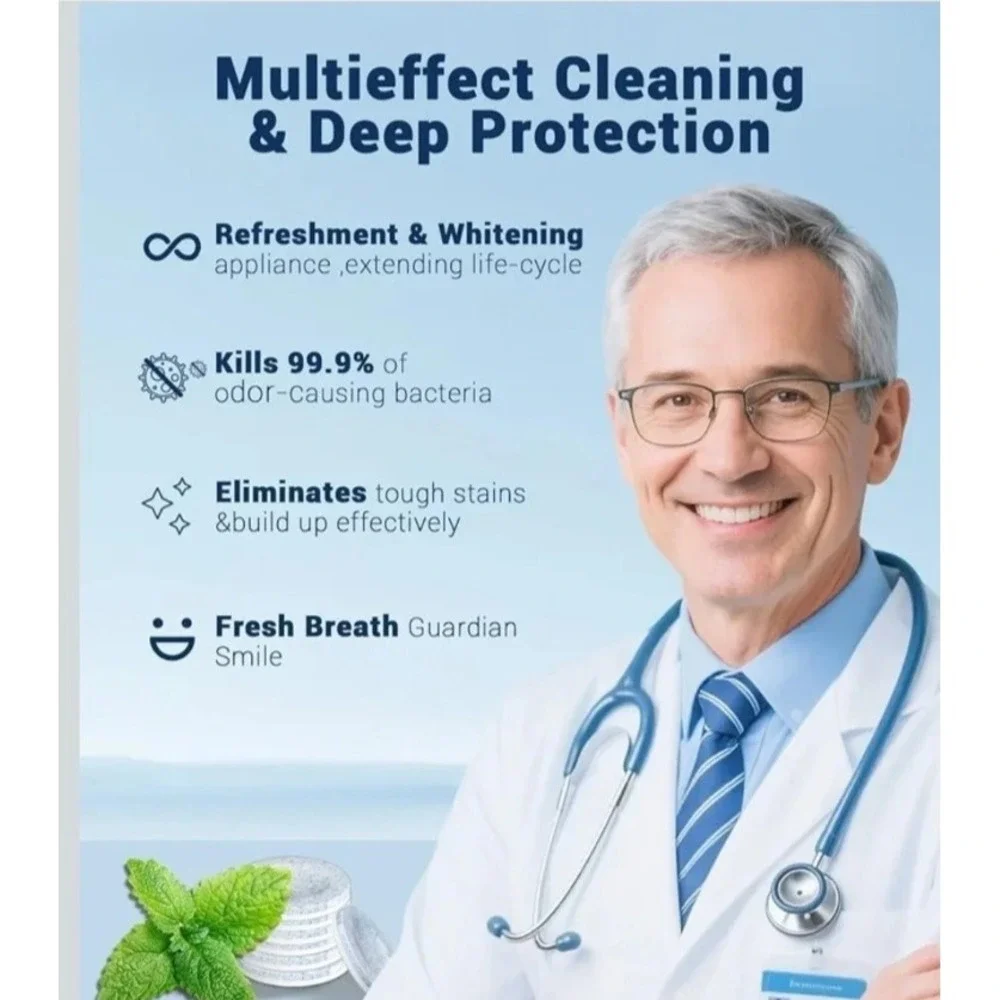 Retainer Cleaner Tablets 120 Denture Cleaning Tablets Invisalign WRKLLY ex: 2028